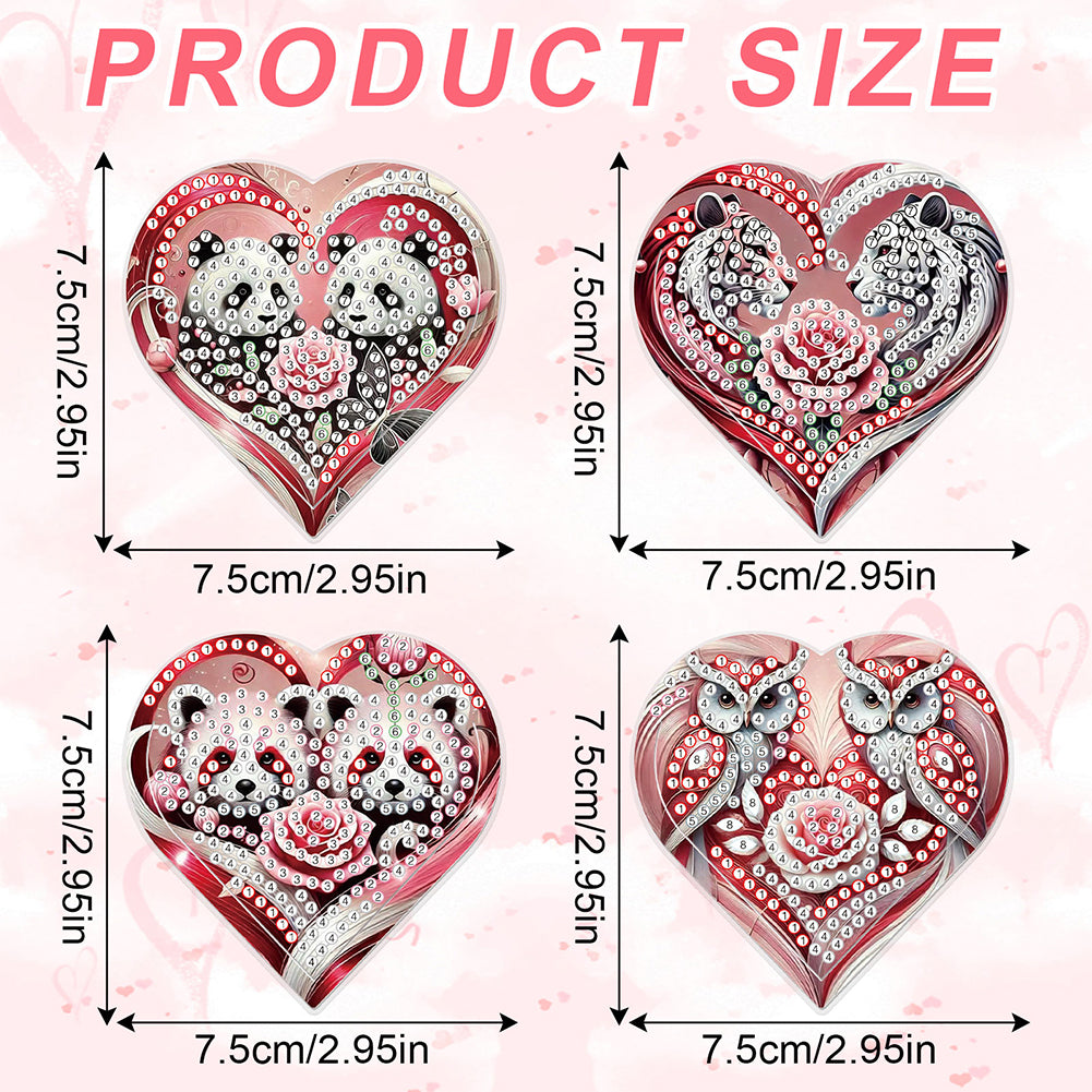 8 pcs Diamond Painting Bookmarks Diamond Art Book Corner Kit for Book Lovers