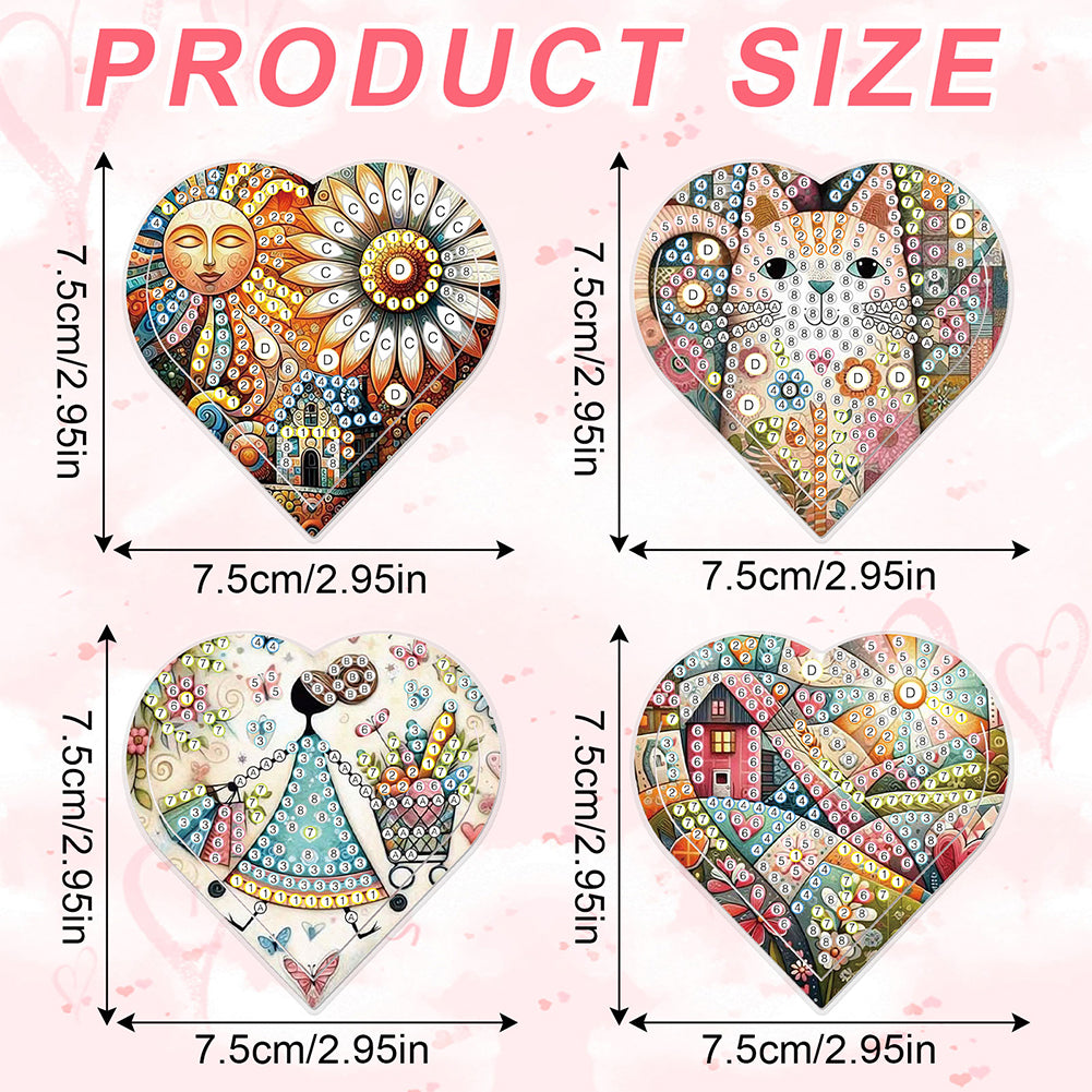 8 pcs Diamond Painting Bookmarks Diamond Art Book Corner Kit for Book Lovers