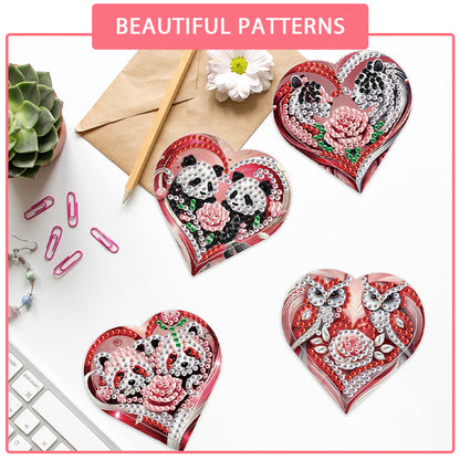 8 pcs Diamond Painting Bookmarks Diamond Art Book Corner Kit for Book Lovers