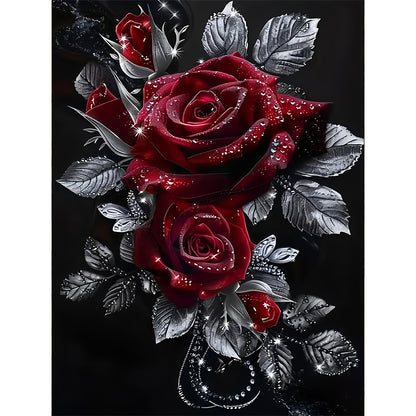 Red Roses - Full Round Drill Diamond Painting 30*40CM