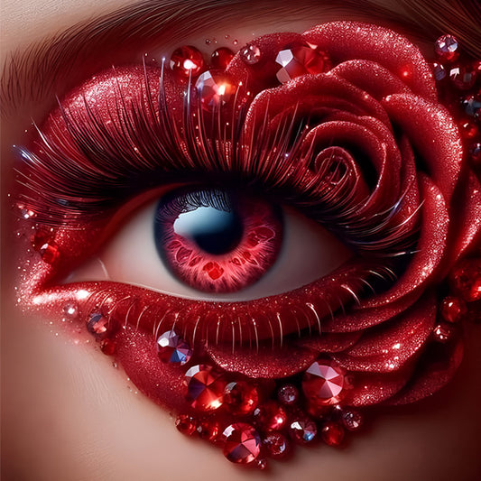 Rose Eyes - Full Round Drill Diamond Painting 30*30CM