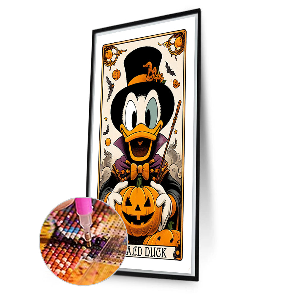 Halloween Donald Duck - Full Round Drill Diamond Painting 40*70CM