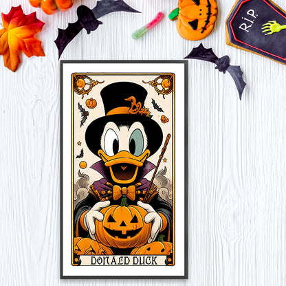 Halloween Donald Duck - Full Round Drill Diamond Painting 40*70CM