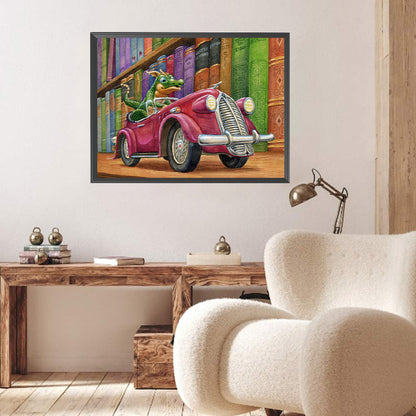 Dragon Driving - Full Square Drill Diamond Painting 60*45CM