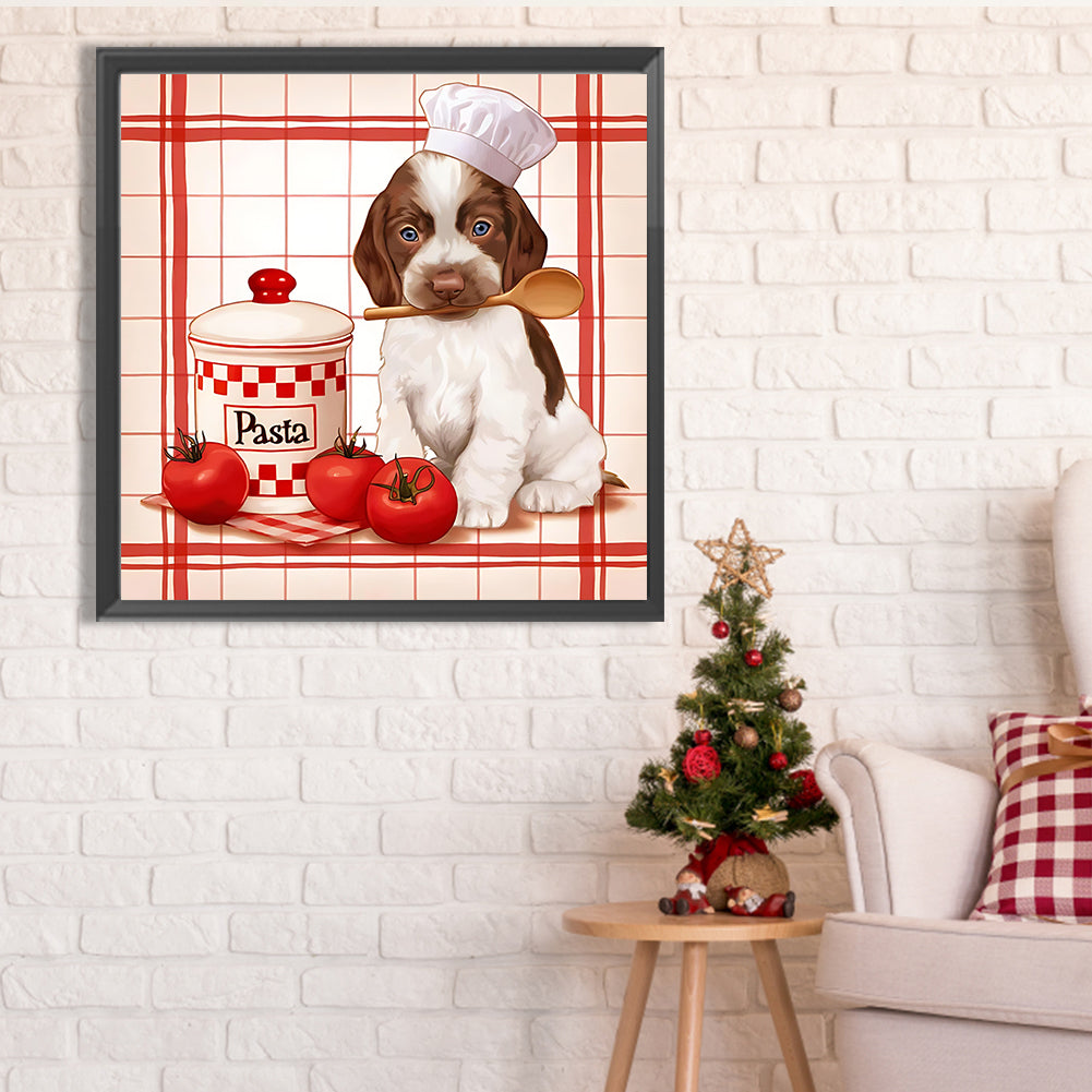 Cook Dog - Full Square Drill Diamond Painting 30*30CM