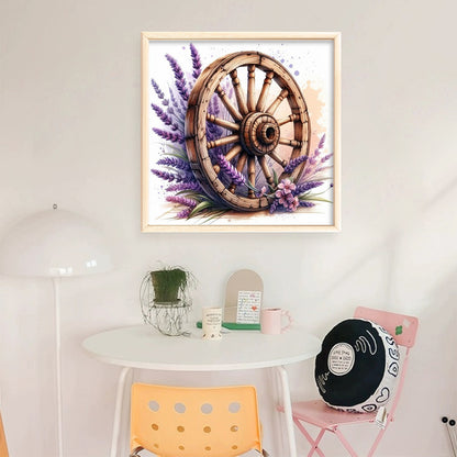 Lavender Cartwheel - 11CT Stamped Cross Stitch 40*40CM