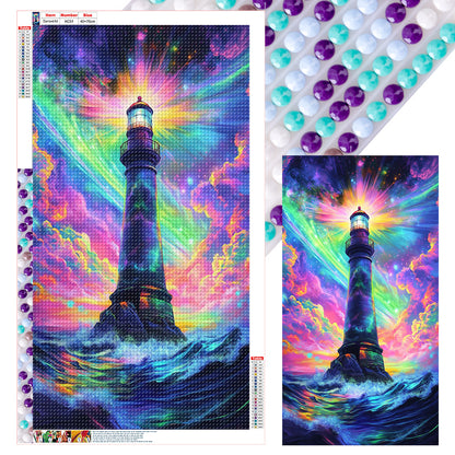 Lighthouse - Full Round Drill Diamond Painting 40*70CM