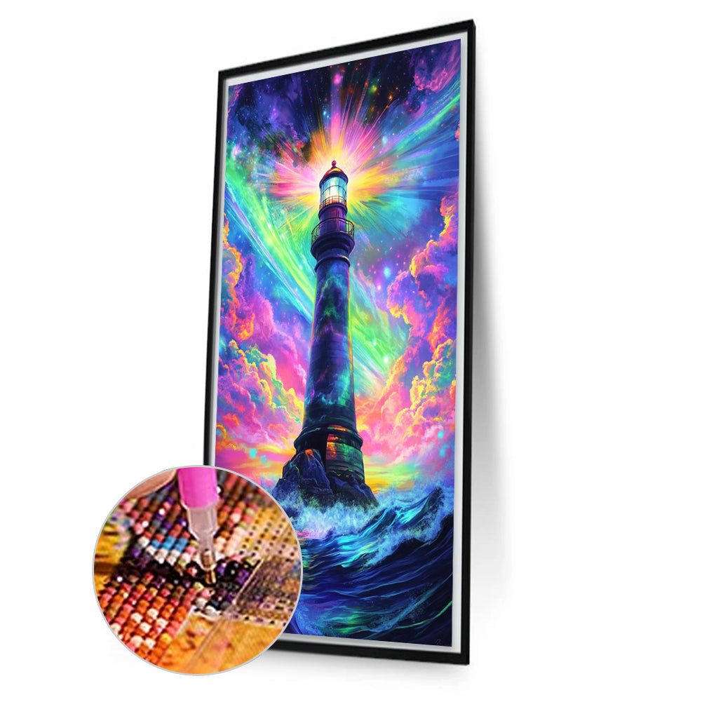 Lighthouse - Full Round Drill Diamond Painting 40*70CM