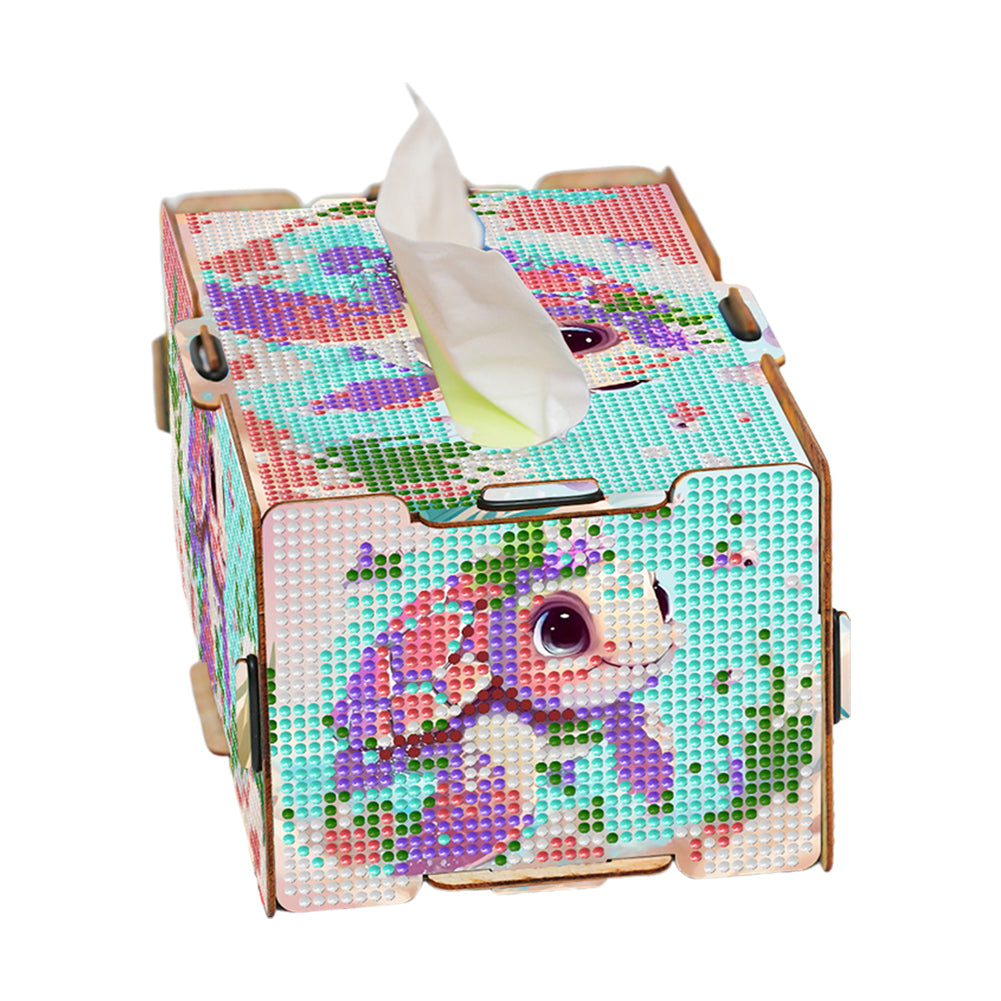 Diamond Painting Tissue Box Kits Decorative Rhinestone Craft Kit (Turtle)