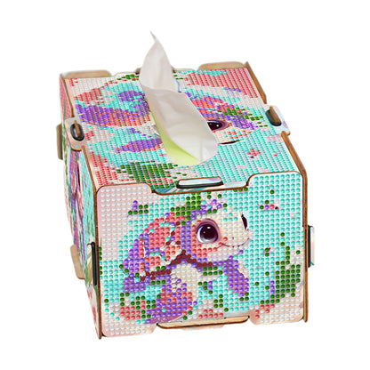 Diamond Painting Tissue Box Kits Decorative Rhinestone Craft Kit (Turtle)