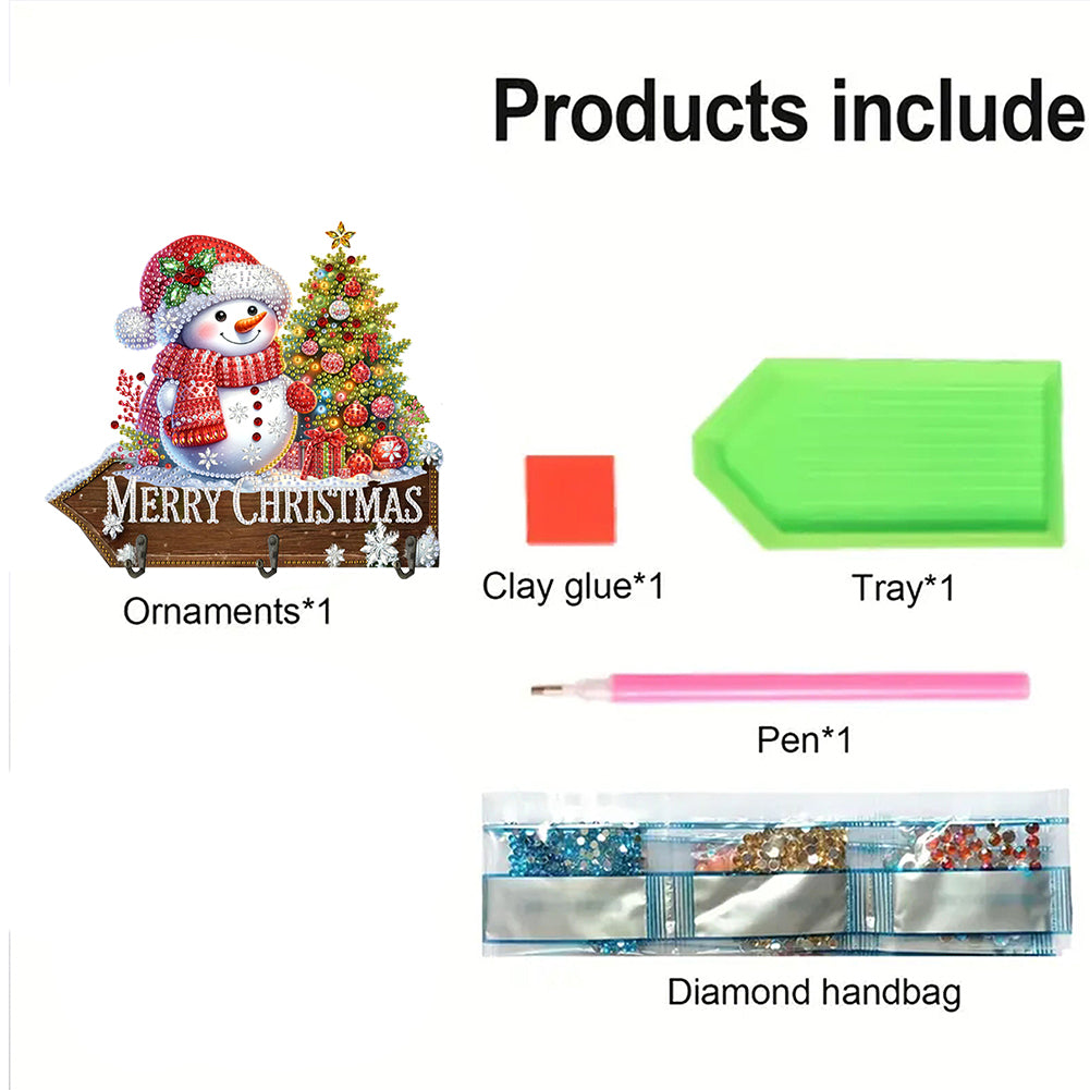 Welcome Home Xmas Wood DIY Diamond Art Hanging Hooks Diamond Painting Art Hooks