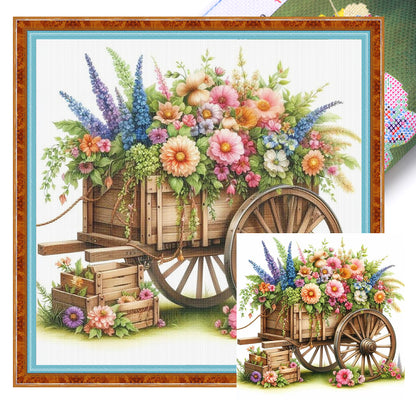 Float - 18CT Stamped Cross Stitch 25*25CM