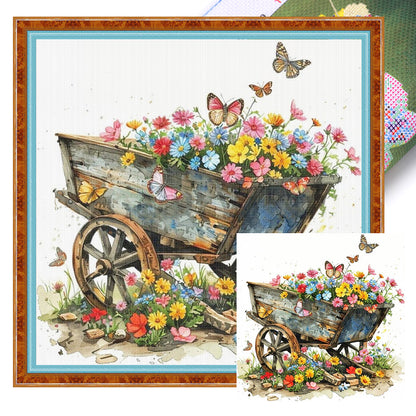 Float - 18CT Stamped Cross Stitch 25*25CM