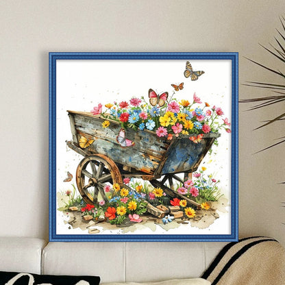 Float - 18CT Stamped Cross Stitch 25*25CM