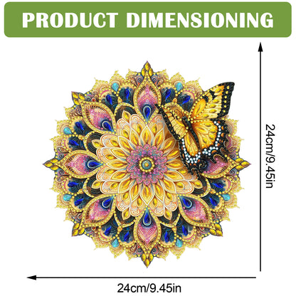 Butterfly Mandala 2D Flat DIY Diamond Art Pendant Wall Decor for Home & Windows