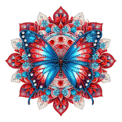 Butterfly Mandala 2D Flat DIY Diamond Art Pendant Wall Decor for Home & Windows