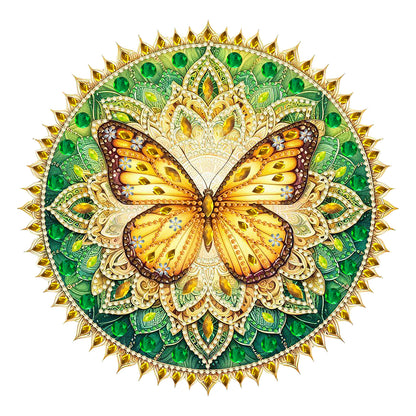 Butterfly Mandala 2D Flat DIY Diamond Art Pendant Wall Decor for Home & Windows