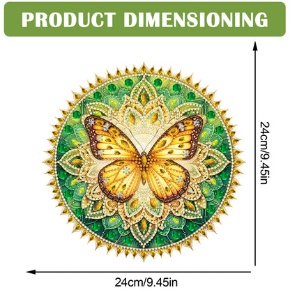 Butterfly Mandala 2D Flat DIY Diamond Art Pendant Wall Decor for Home & Windows