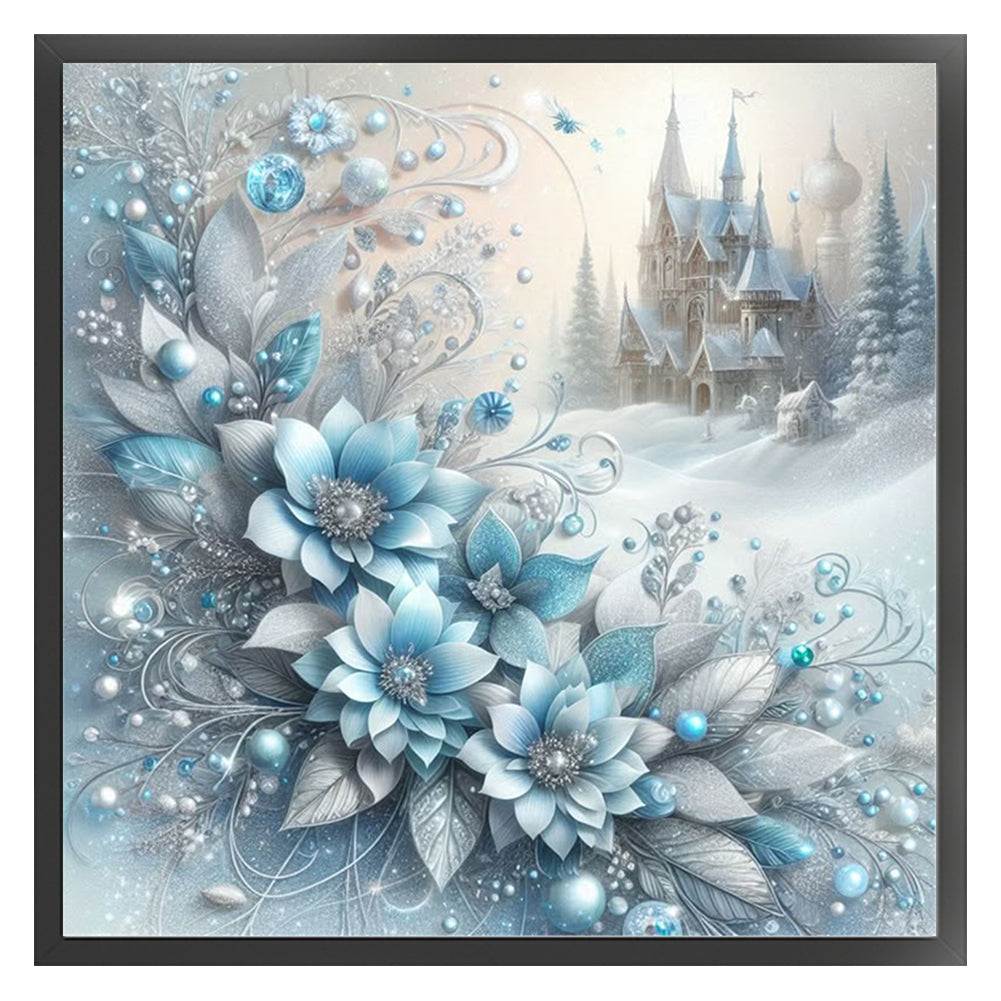Winter Scenery - 11CT Stamped Cross Stitch 40*40CM