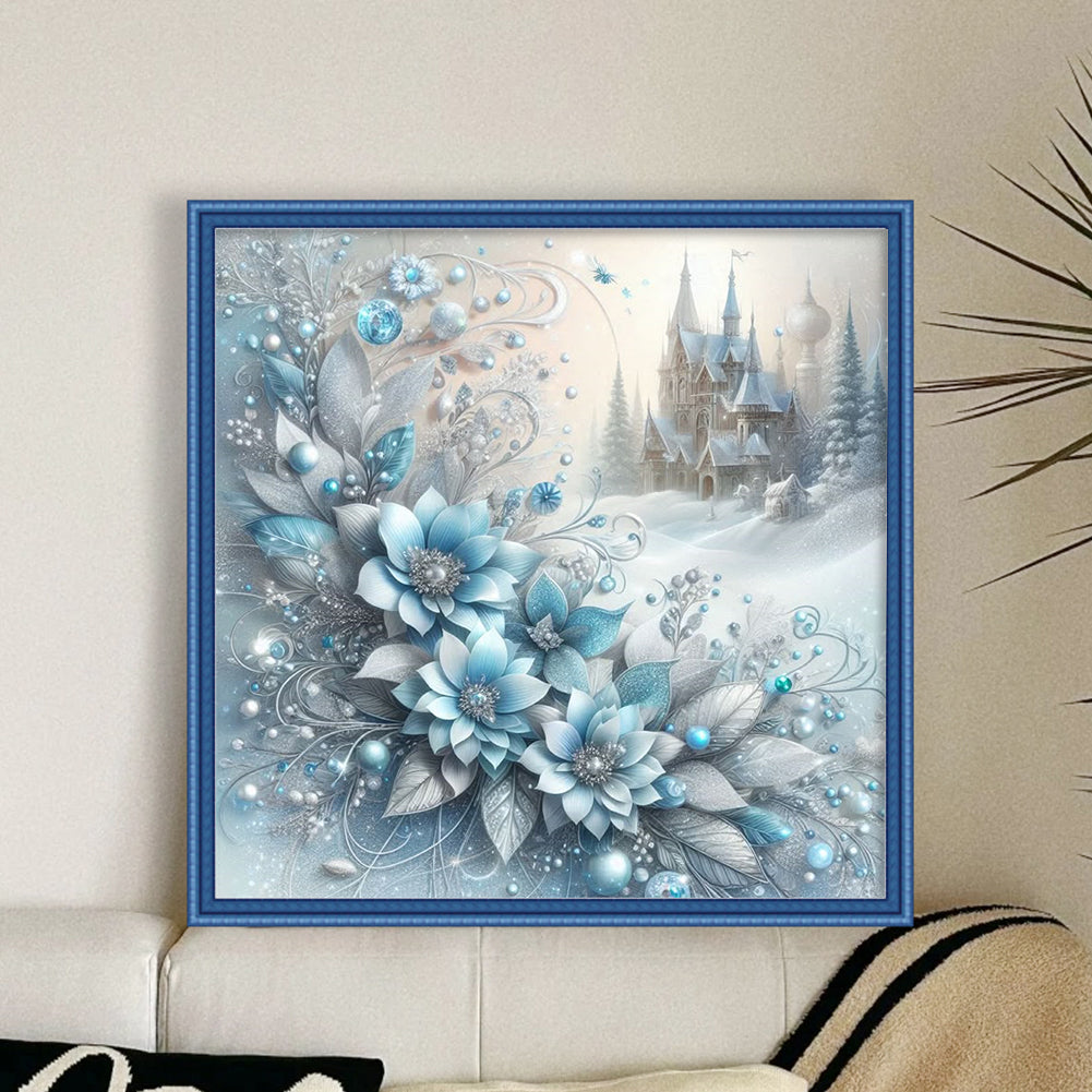 Winter Scenery - 11CT Stamped Cross Stitch 40*40CM