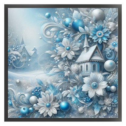 Winter Scenery - 11CT Stamped Cross Stitch 40*40CM