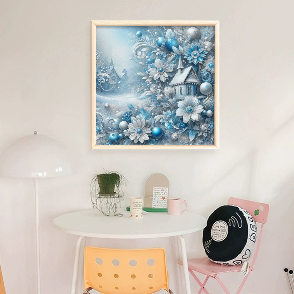 Winter Scenery - 11CT Stamped Cross Stitch 40*40CM