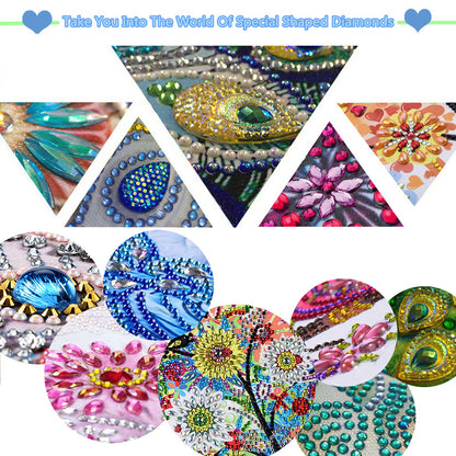 Christmas Crystal Ball Design 2D Flat Acrylic DIY Diamond Painting Clock Kit