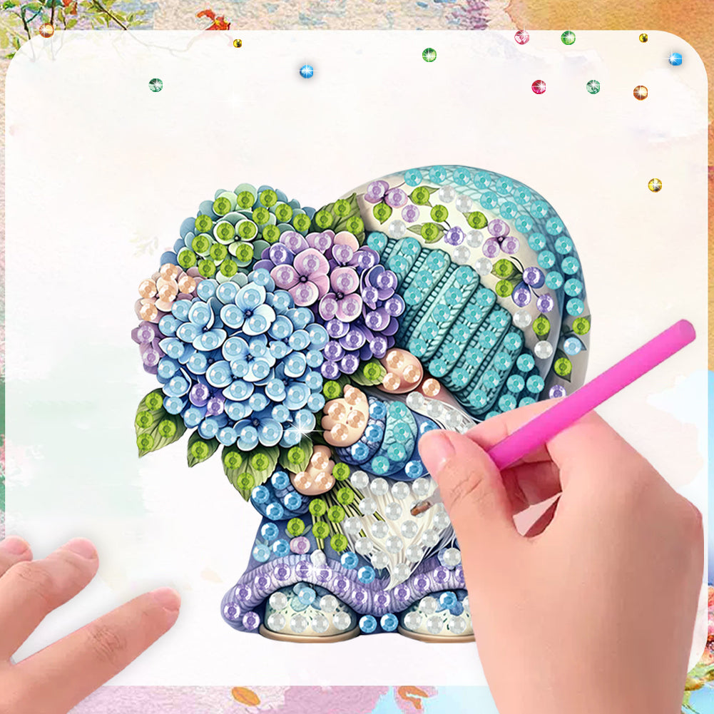 12PCS 2D Flat DIY Magnetic Refrigerator Stickers Diamond Art Kits for Home Decor