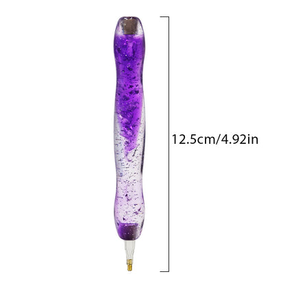 DIY Diamond Painting Pen Diamond Art Pen Diamond Painting Tools (14pcs Purple)