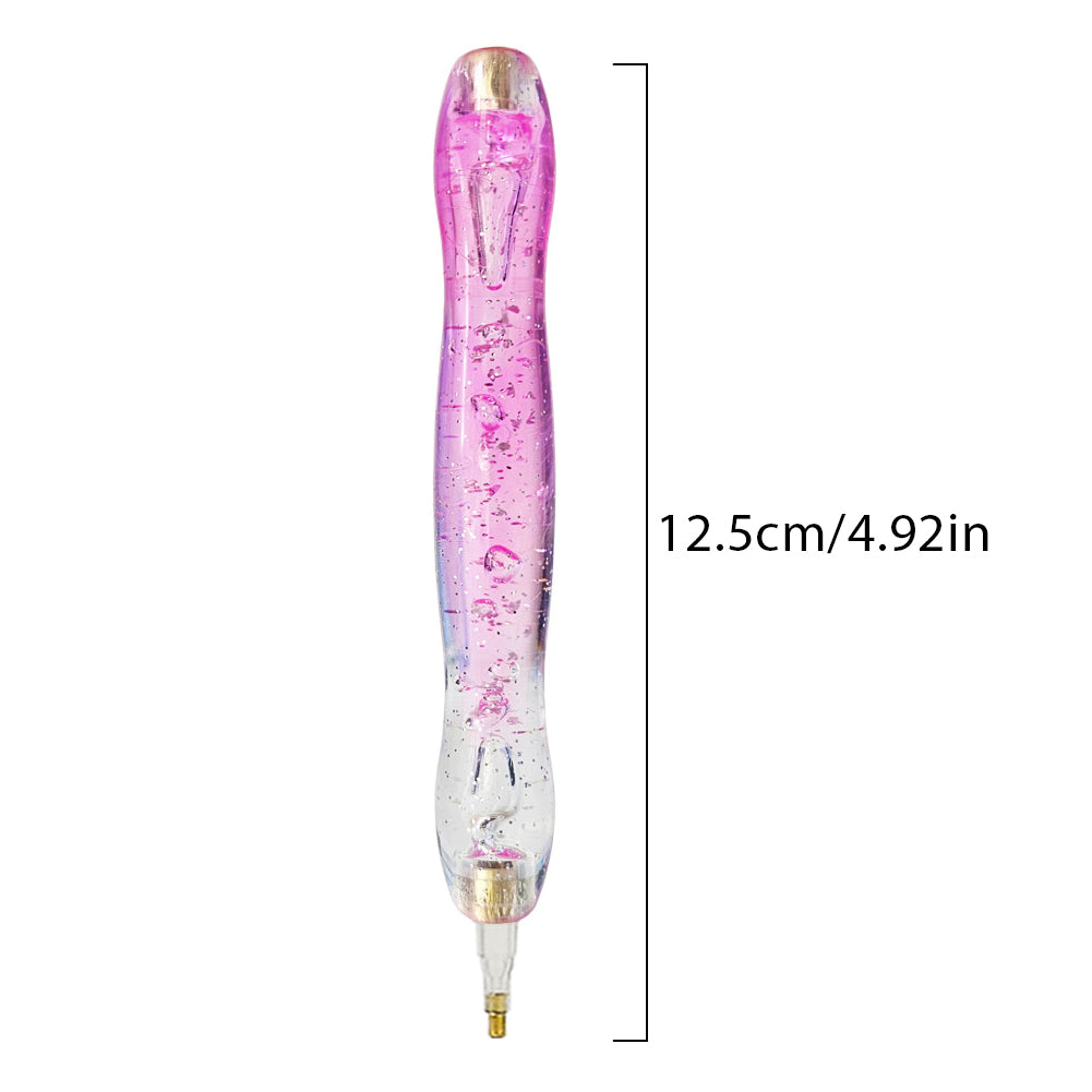 DIY Diamond Painting Pen Diamond Art Pen Diamond Painting Tools (14pcs Pink)