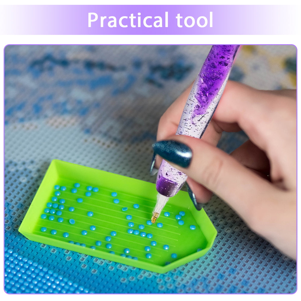 DIY Diamond Painting Pen Diamond Art Pen Diamond Painting Tools (27pcs Purple)