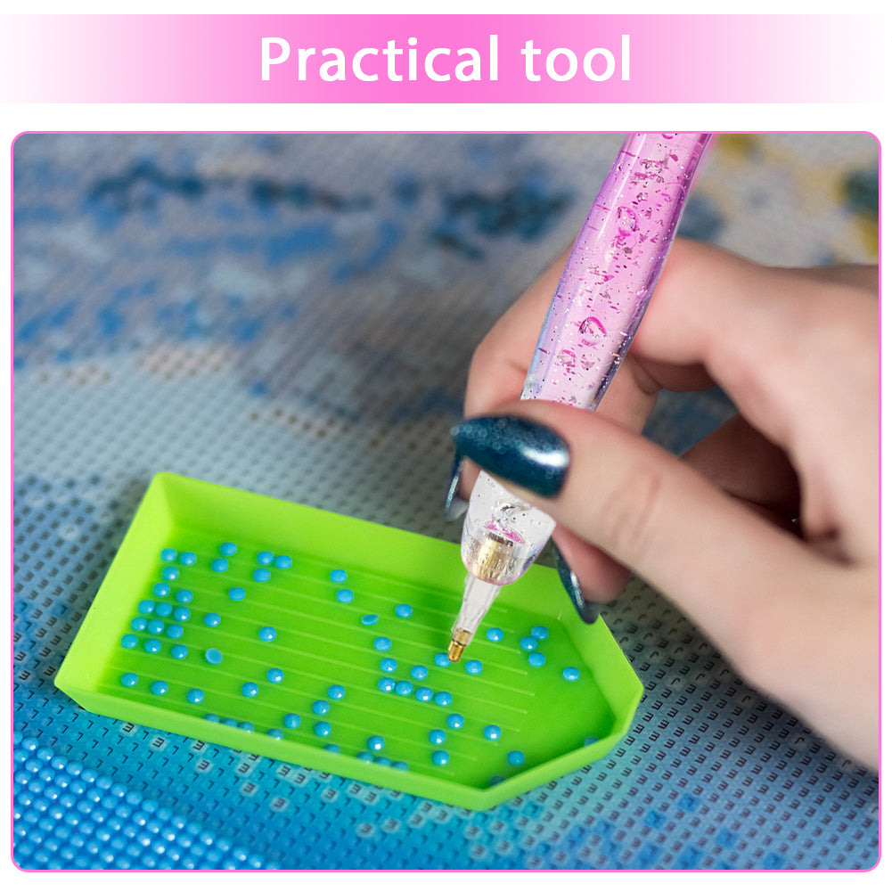 DIY Diamond Painting Pen Diamond Art Pen Diamond Painting Tools (27pcs Pink)
