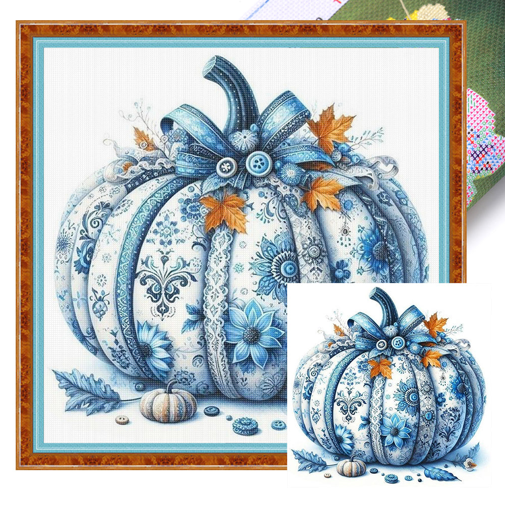Halloween Pumpkins - 11CT Stamped Cross Stitch 45*45CM