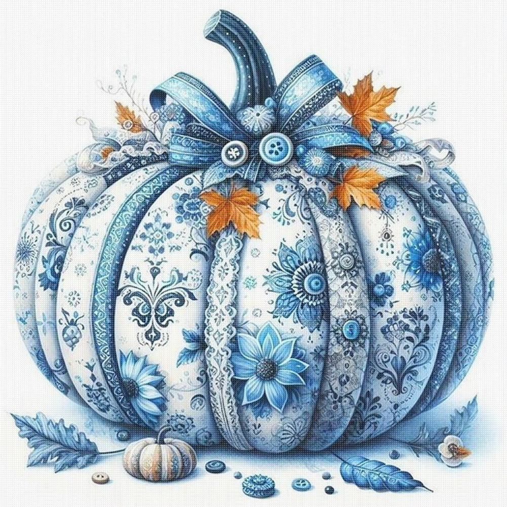 Halloween Pumpkins - 11CT Stamped Cross Stitch 45*45CM