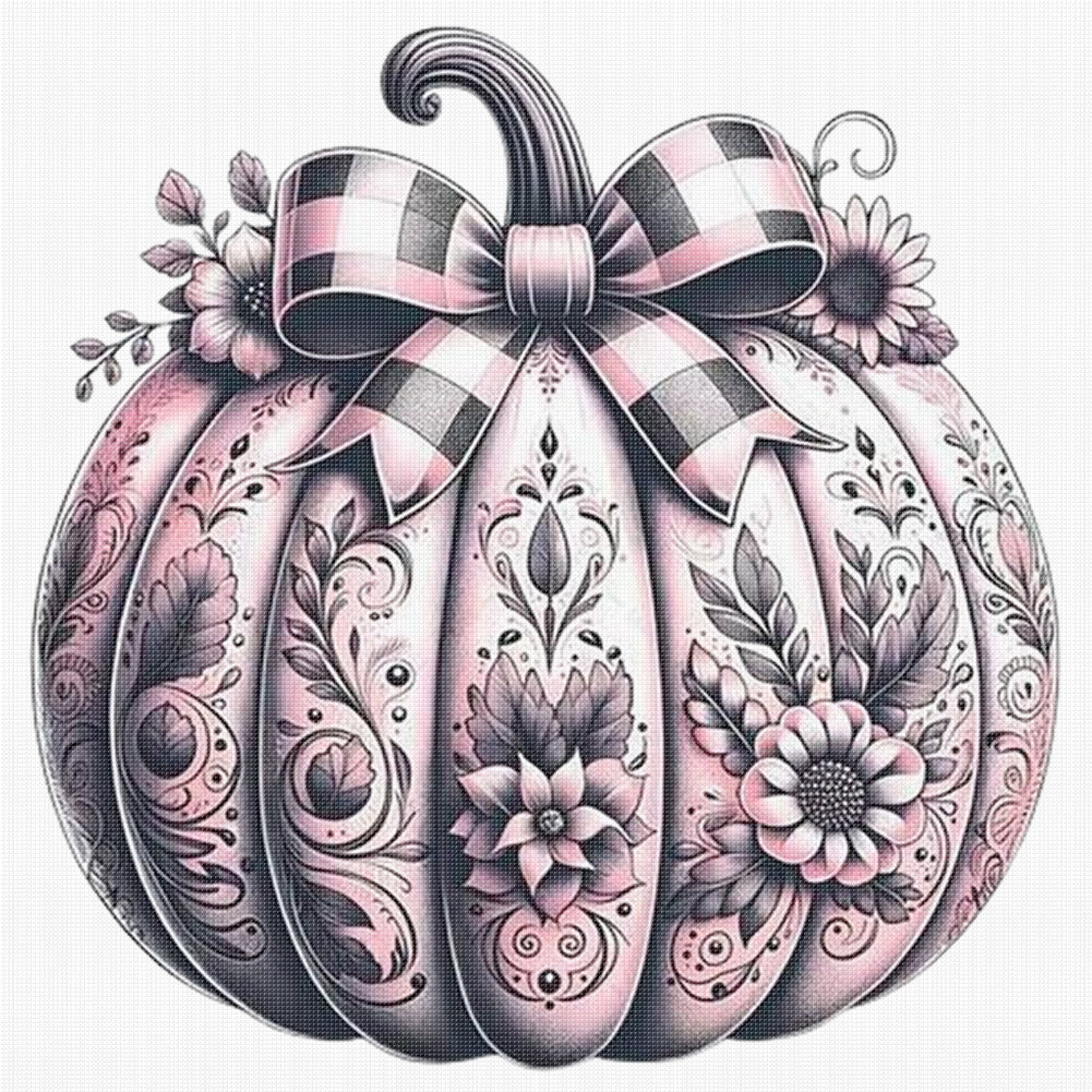 Halloween Pumpkins - 11CT Stamped Cross Stitch 45*45CM