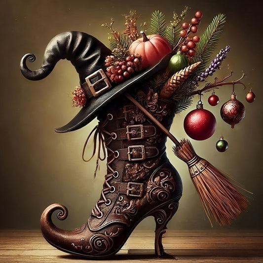 Halloween Boots - Full Round Drill Diamond Painting 40*40CM