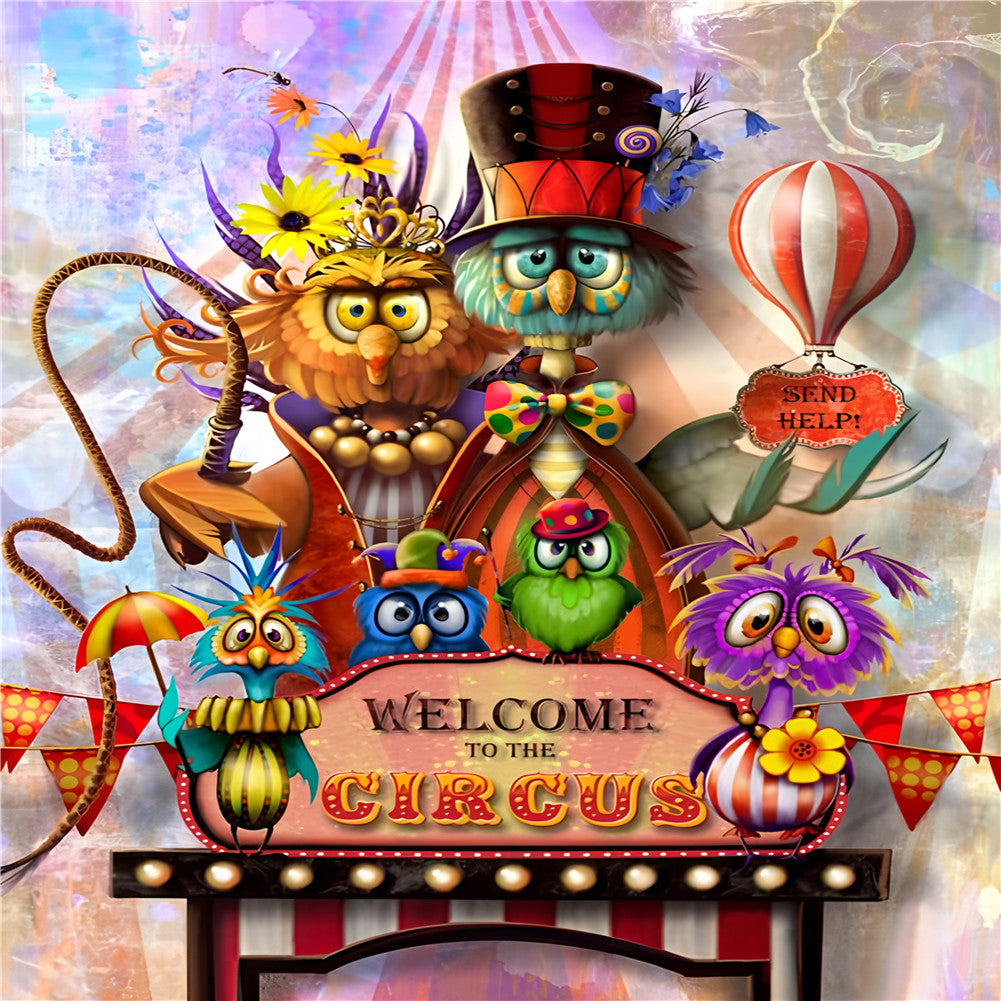 Crazy Chicken - Full Round Drill Diamond Painting 40*50CM