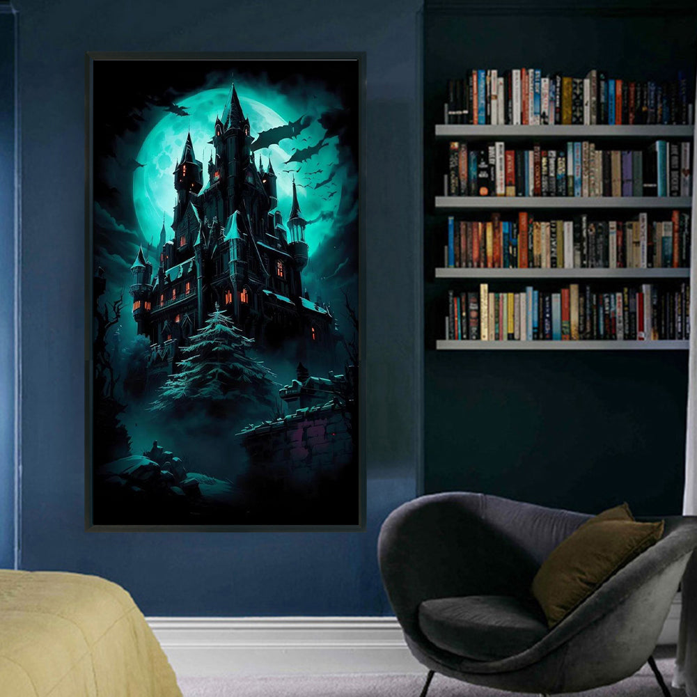 Castle - 11CT Stamped Cross Stitch 40*70CM