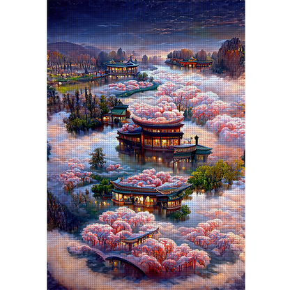 Dream Scenery - 18CT Stamped Cross Stitch 40*60CM