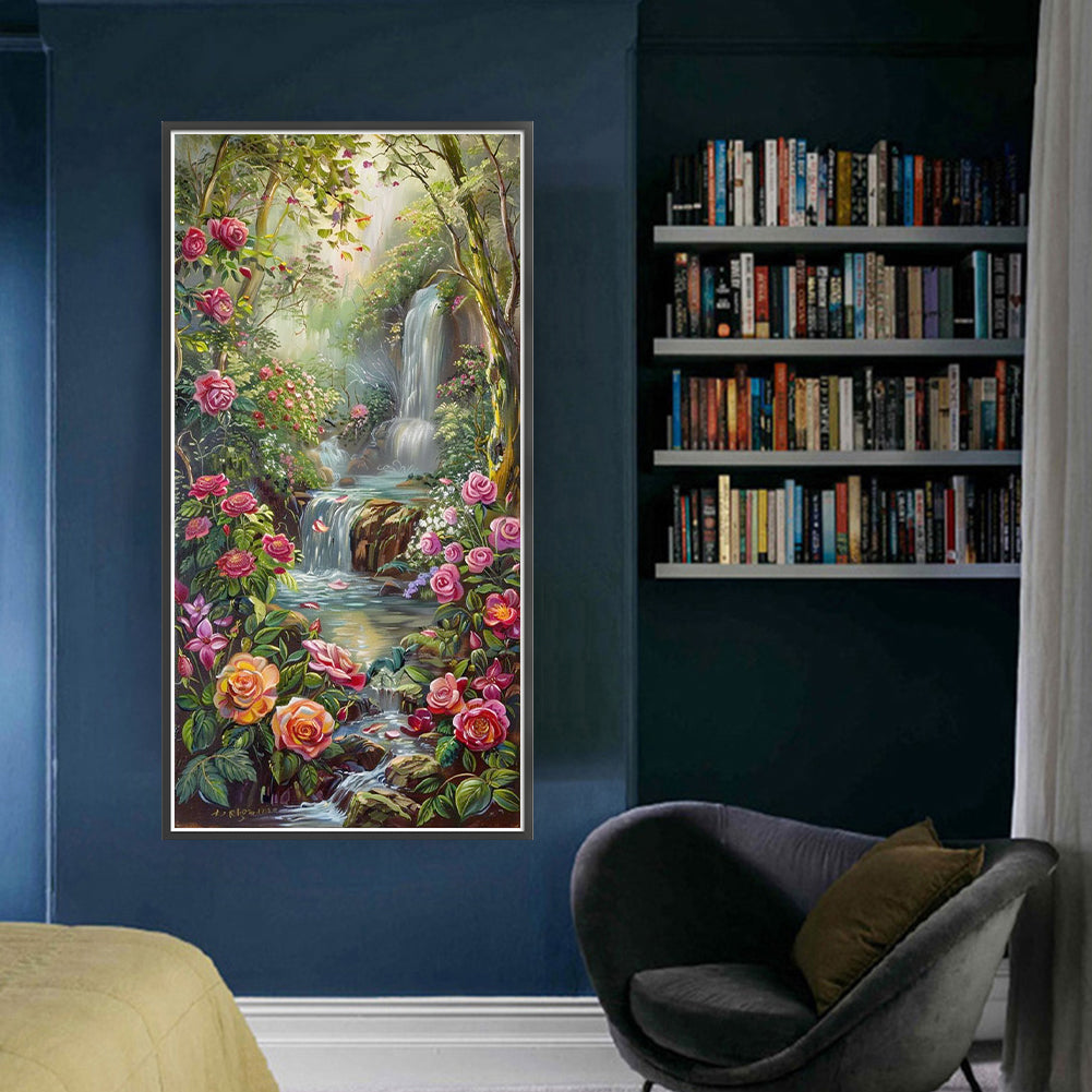 Waterfall - 14CT Stamped Cross Stitch 40*80CM