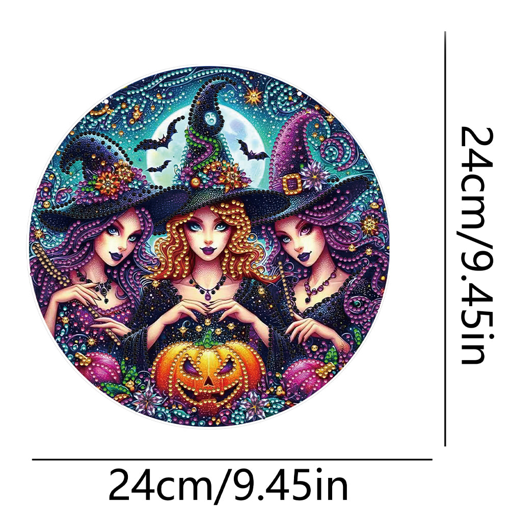 Halloween Theme 2D Flat DIY Hanging Diamond Art Kits Home Wall Decoration Crafts