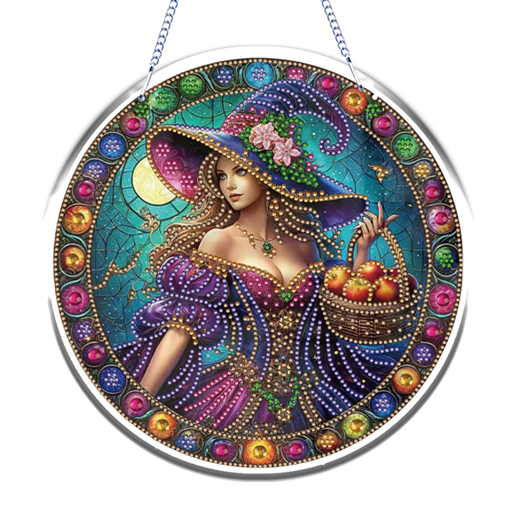 Halloween Theme 2D Flat DIY Hanging Diamond Art Kits Home Wall Decoration Crafts