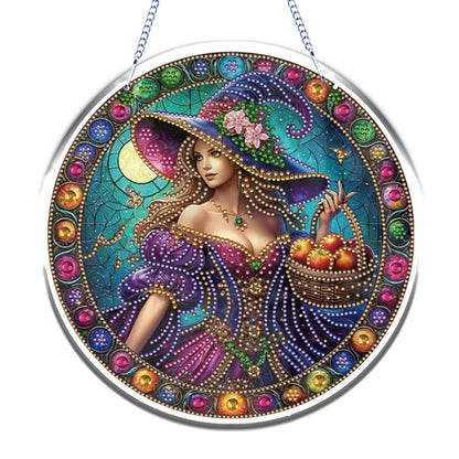 Halloween Theme 2D Flat DIY Hanging Diamond Art Kits Home Wall Decoration Crafts