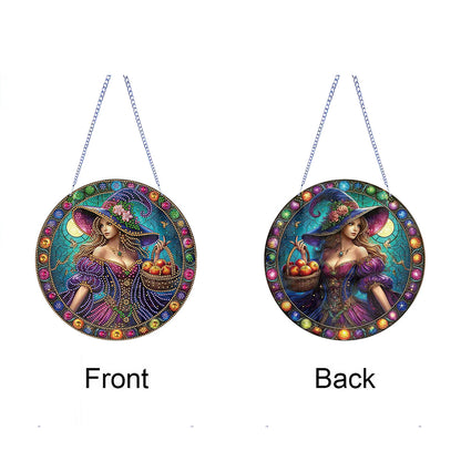 Halloween Theme 2D Flat DIY Hanging Diamond Art Kits Home Wall Decoration Crafts