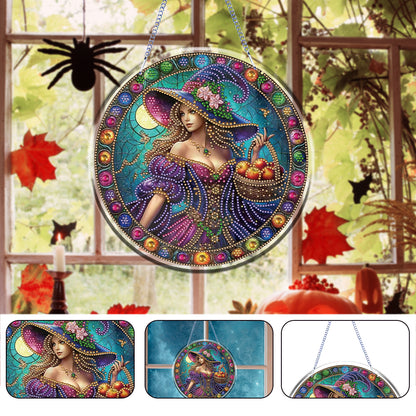 Halloween Theme 2D Flat DIY Hanging Diamond Art Kits Home Wall Decoration Crafts