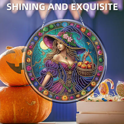 Halloween Theme 2D Flat DIY Hanging Diamond Art Kits Home Wall Decoration Crafts