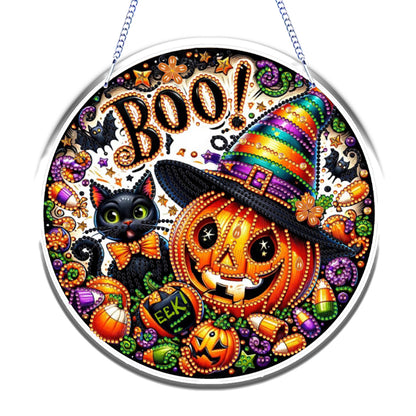Halloween Theme 2D Flat DIY Hanging Diamond Art Kits Home Wall Decoration Crafts