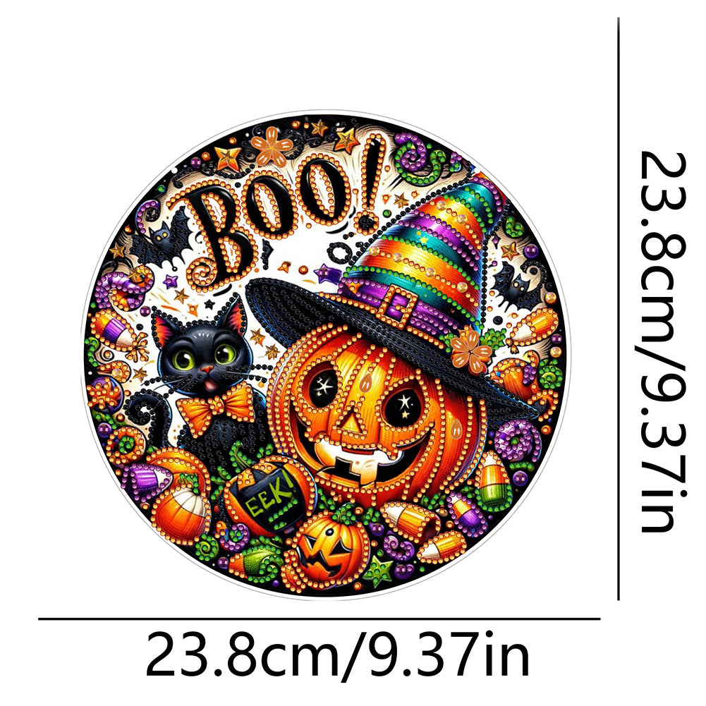Halloween Theme 2D Flat DIY Hanging Diamond Art Kits Home Wall Decoration Crafts