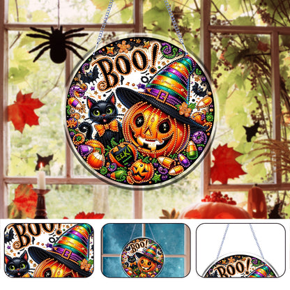 Halloween Theme 2D Flat DIY Hanging Diamond Art Kits Home Wall Decoration Crafts