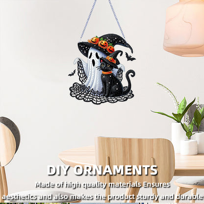 Halloween Theme 2D Flat DIY Hanging Diamond Art Kits Home Wall Decoration Crafts